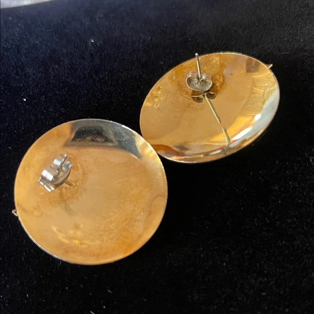 Elegant Black and Gold Earrings